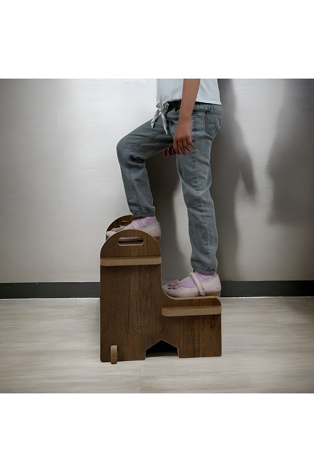 Mdf Basamak Tabure Çocuk Bebek Banyo Wc Lavabo Merdiven Yükseltici - 2