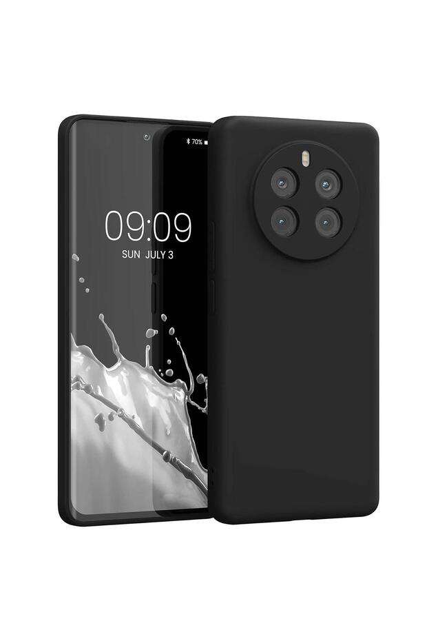 Matte Silicone Realme 12 Pro Kılıf Siyah - 1