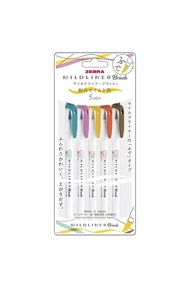Mildliner Fırça Uçlu + Fosforlu Kalem Çift Uç WFT8-5C-RC-N - 1
