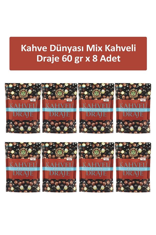 KAHVELİ KARIŞIK DRAJE 60 GR x 8 Adet - 1
