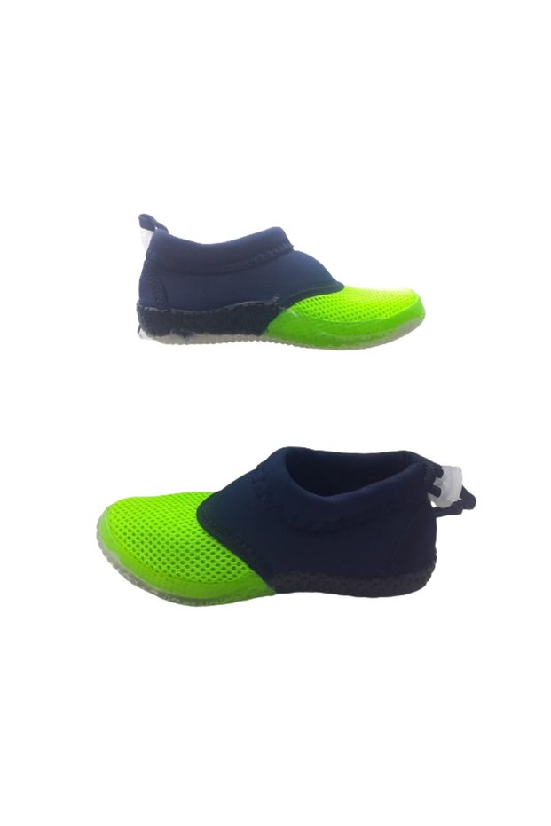 Serebian Unisex Children's Phosphor Green-Black Sea Beach Shoes Srb66-987