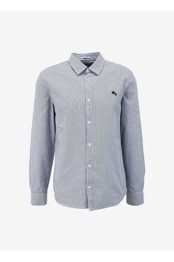 Regular Fit Lacivert Erkek Gömlek W5A2205580B58 Uzun Kollu Gömlek - 1