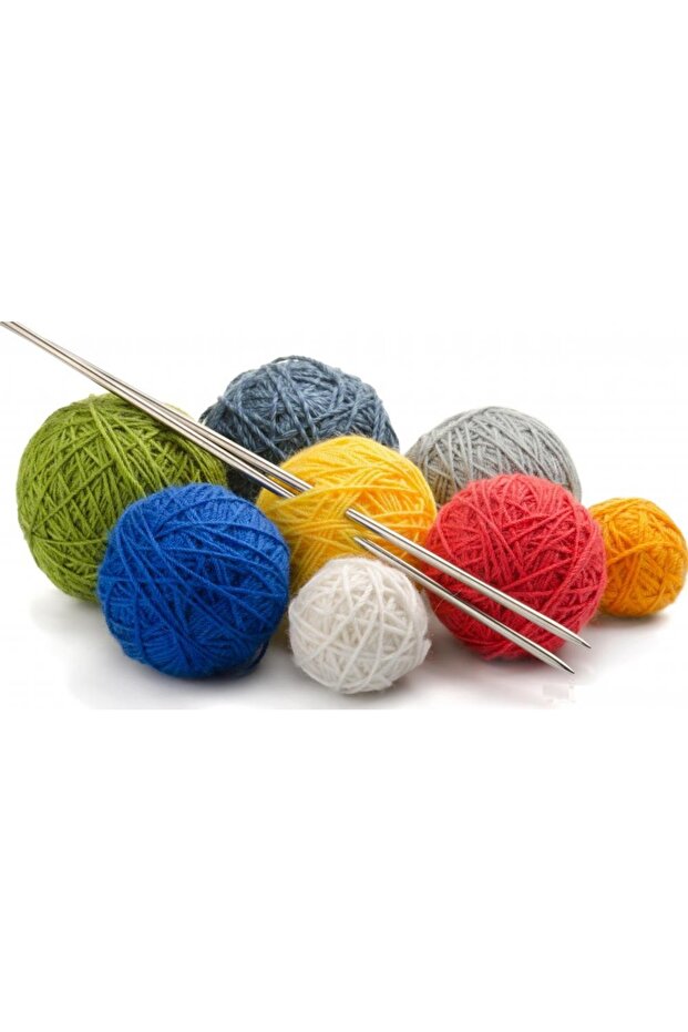 YABALI Titanyum Örgü Şişi Seti 3 ÇİFT 35 cm No:3,5 mm-4,0 mm-4,5 mm - 2