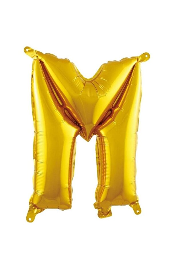 Gold Color Letter m 16'' Foil Balloon 1 Piece