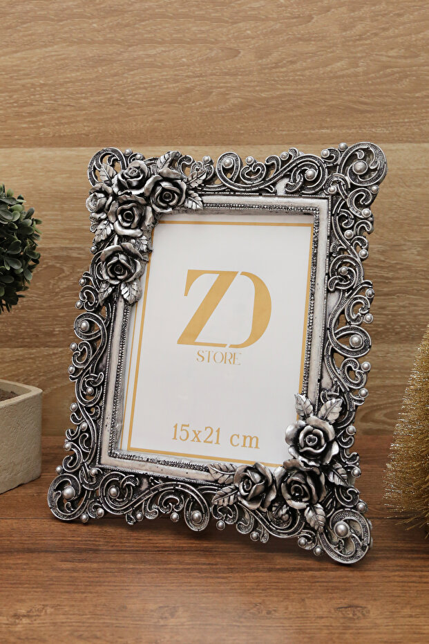 ZD Store 15x21 إطار صور فاخر بنمط وردي