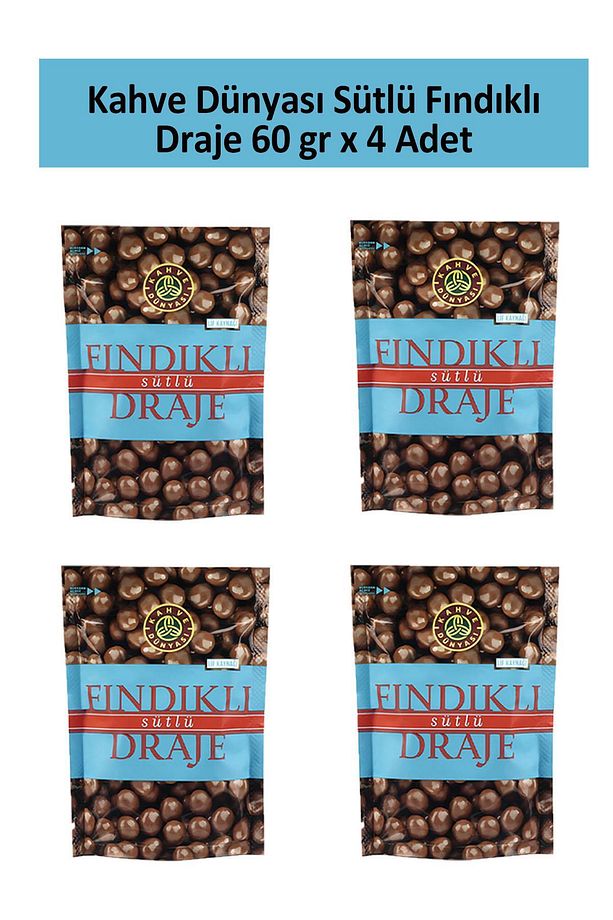 FINDIK DRAJE 60 GR x 4 Adet - 1