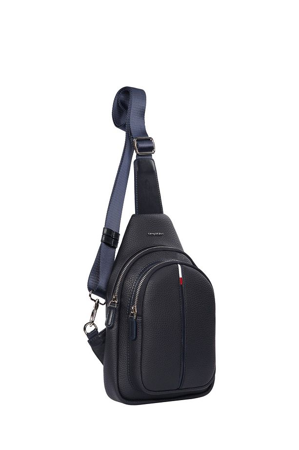 Cengiz Pakel Unisex Crossbody Çanta 7208-lacivert-kırmızı - 2
