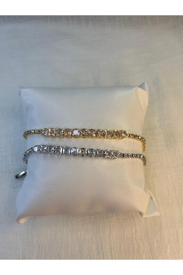 Waterway Steel Bracelet with Thick Stone in the Middle