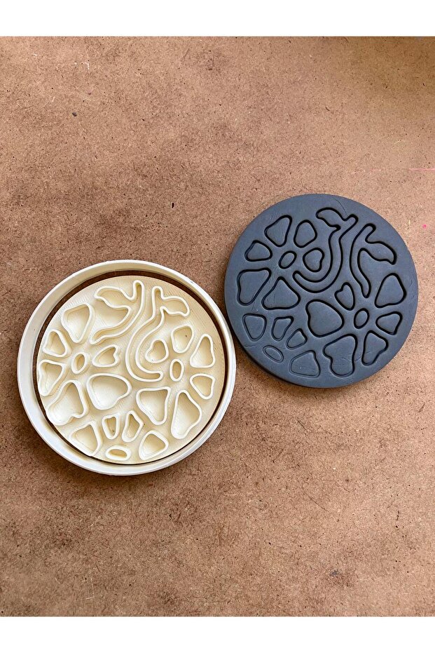 قالب الطين السيراميك نمط زهرة - 1