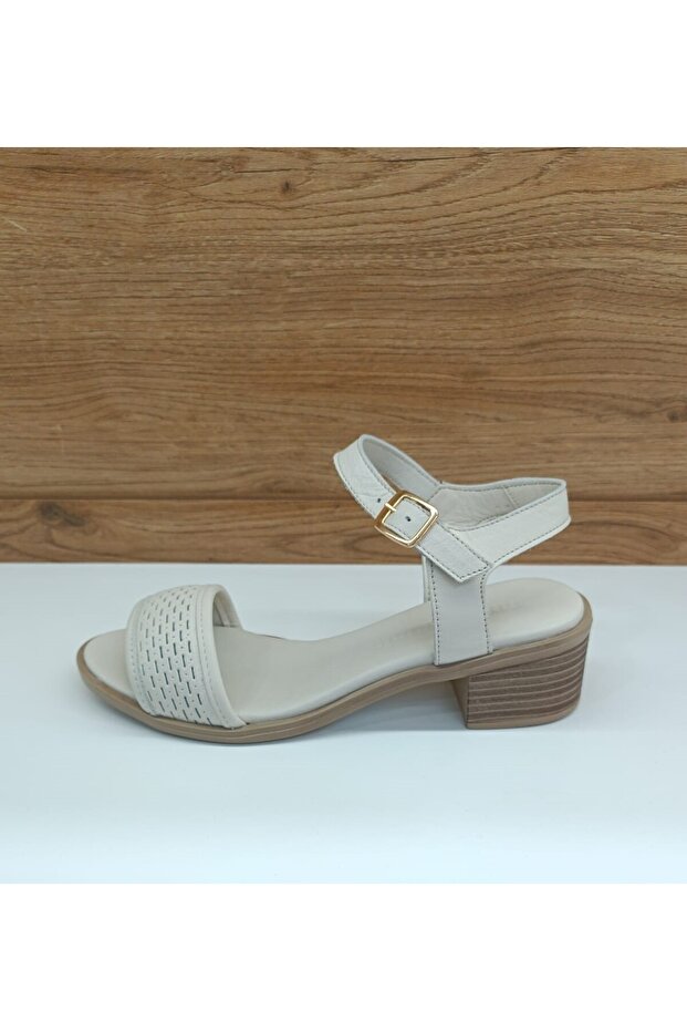 YS1110 Bone Genuine Leather Casual Women's Sandals