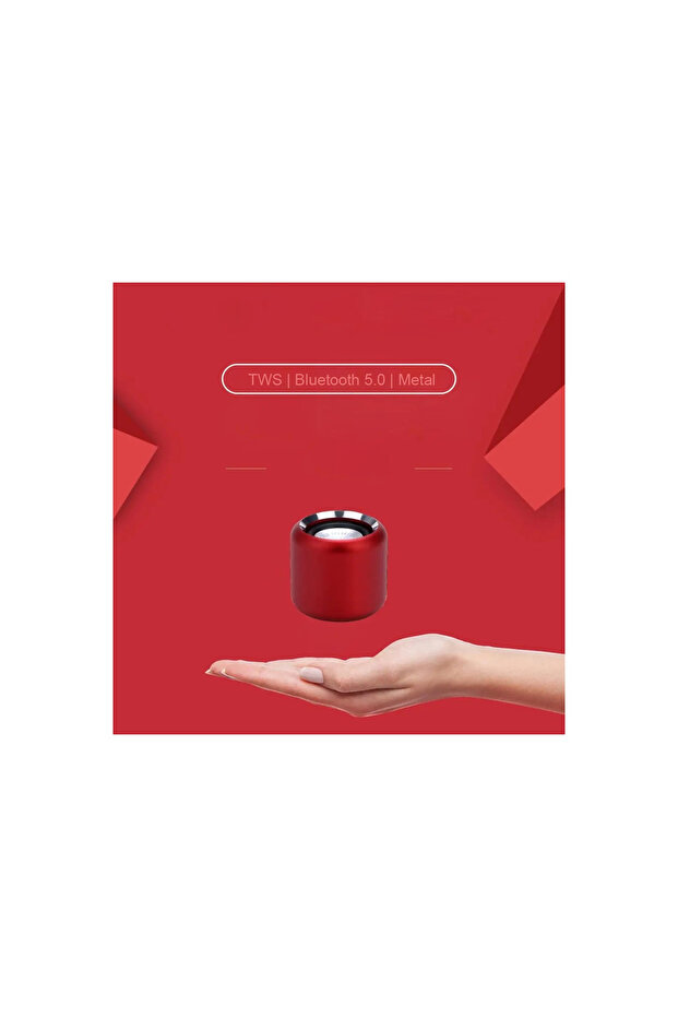 Metal Mini Bluetooth Hoparlör Taşınabilir Speaker Ses Topu TWS 5.0 - 2