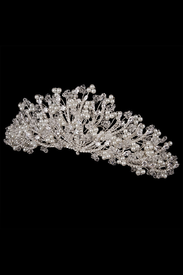 Bridal Zircon Wedding Wedding Crown With the Magic of Bright Stones