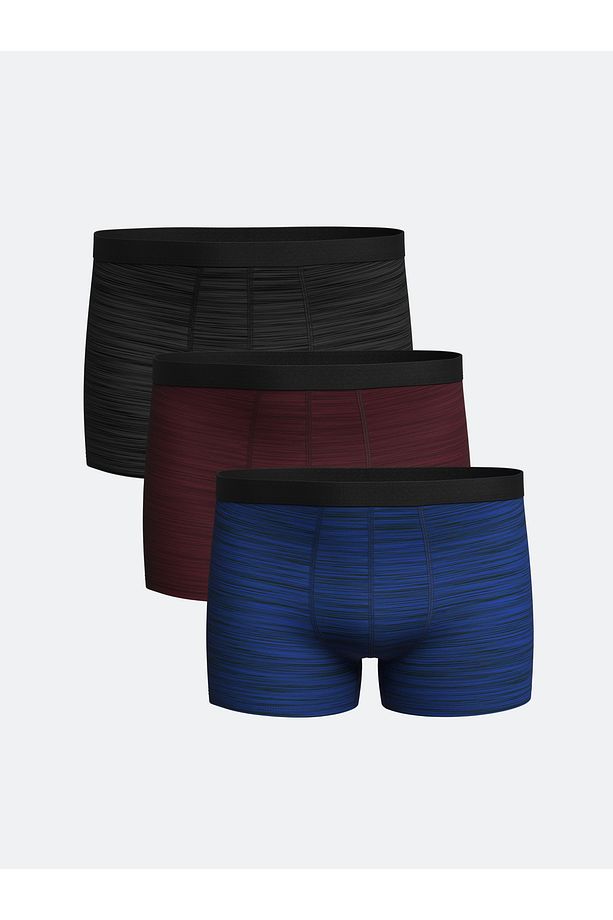 Standart Kalıp Pamuklu Esnek Erkek Boxer 3'lü - 1