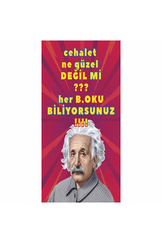 Einstein Funny Sayings Wall Graffiti Home Decoration Painting Mini Retro Wood Poster
