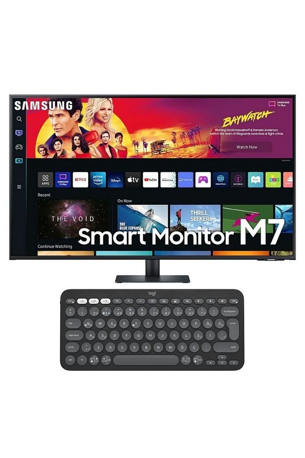 M7 LS43BM700UPXUF 43'' UHD 60Hz 4ms (HDMI+Type-C) Akıllı Monitör + Logitech K380S Klavye - 1