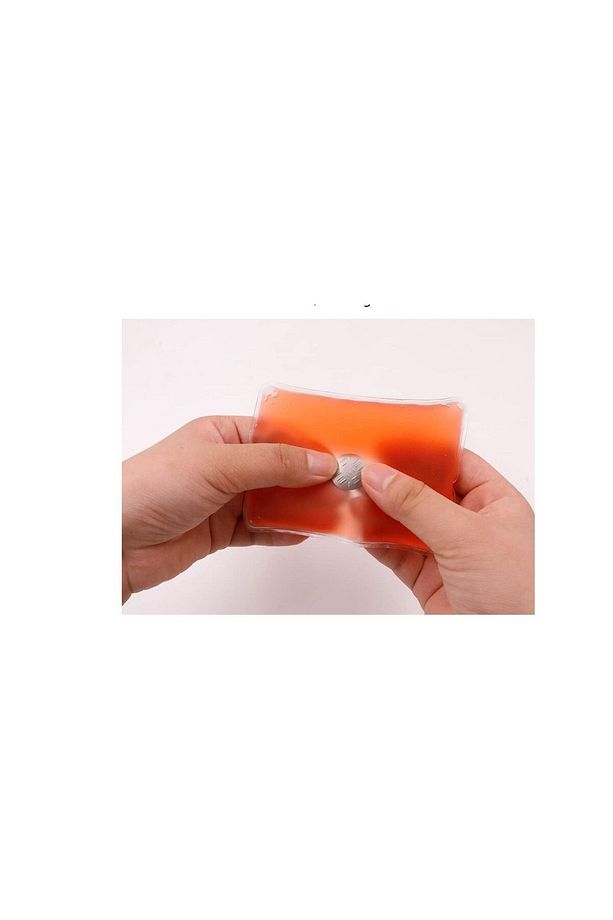 KALP EMOJİ BEYAZ GEYİK CEP SOBASI,EL ISITICI,İKİ ADET SICAK SU TORBASI PVC 9cm - 7