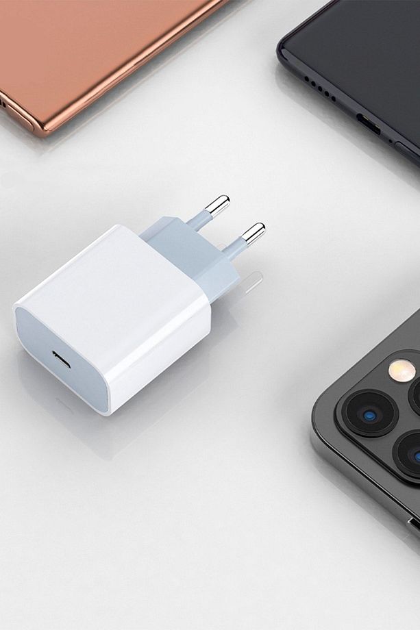 Iphone 8 ve Üzeri Tüm Serilere Uyumlu Yeni Nesil Type-c Girişli Şarj Aleti Başlığı Şarz Adaptörü - 5