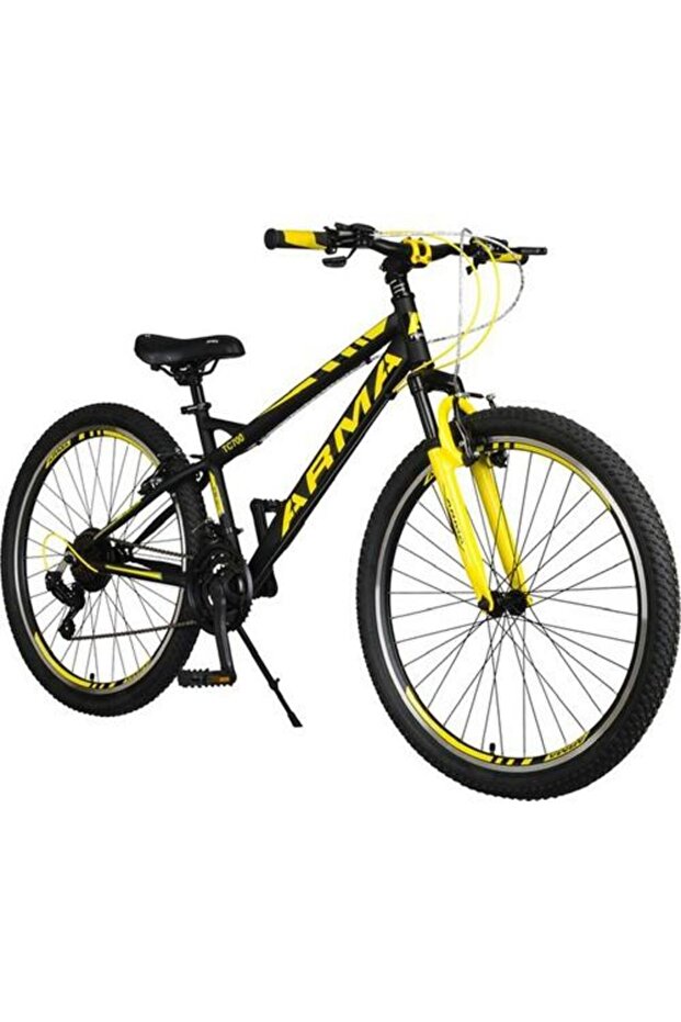 Tunca Arma Shimano 21 Vites Ön Amortisörlü 27.5 Jant Bisiklet Sarı - Siyah