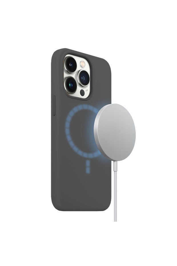 Buff iPhone 15 Pro Max Magsafe Rubber Fit Gray - 5