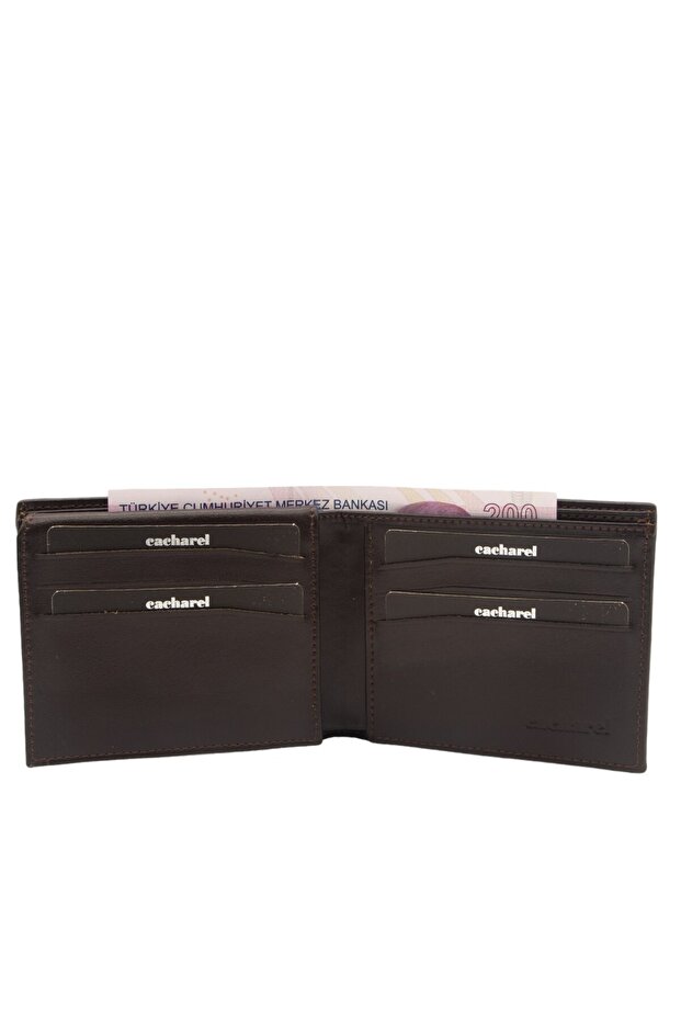 Kahve Croco Deri Erkek Cüzdanı 22065KCHR - 2