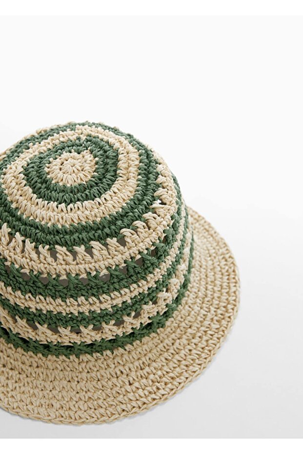 Doğal elyaflı bucket şapka - 1