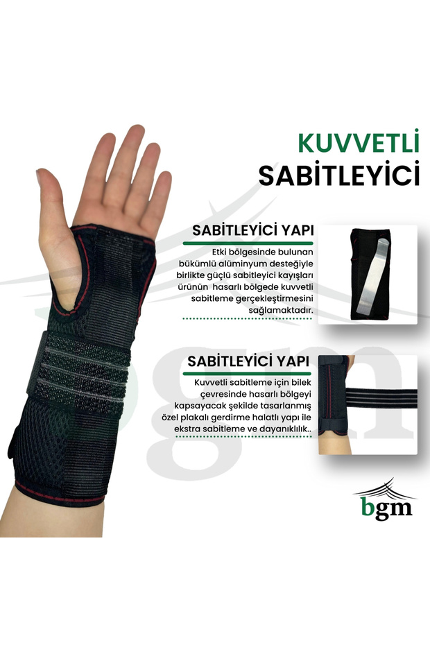 High Quality Static Hand Wrist Splint - Metal Support, Right and Left Duplex - 6