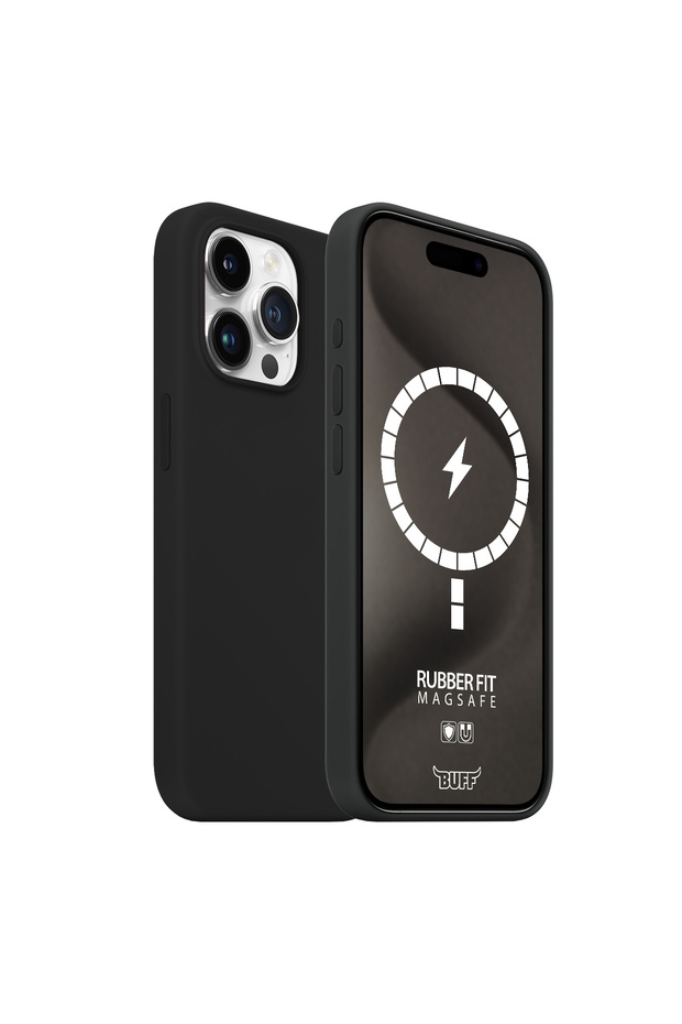 Buff iPhone 15 Pro Max Magsafe Rubber Fit Black - 1