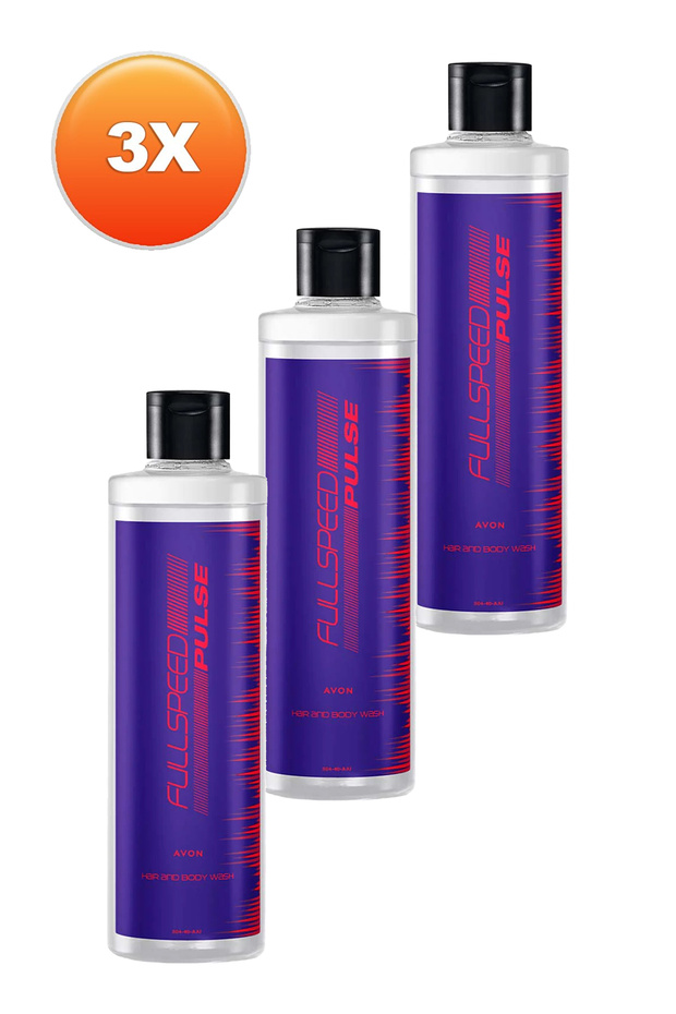 Full Speed Pulse Saç ve Vücut Şampuanı 250 Ml. Üçlü Set - 2