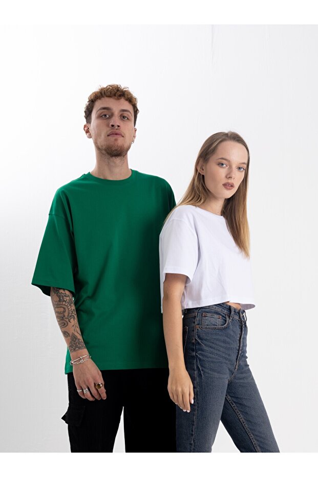 Oversize Tshirt Oversize Yeşil