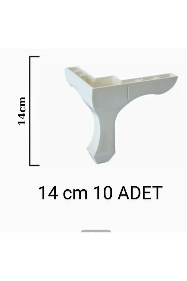 14 Cm Lükens (10 ADET) Yatak Dolap Baza Vestiyer Şifonyer Puf Ayağı - 1
