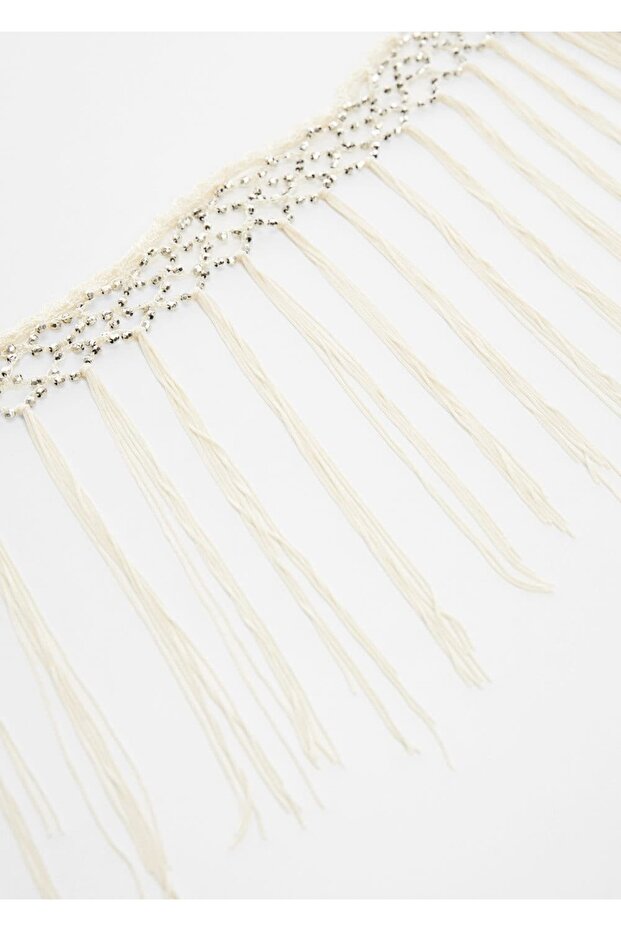 Schal mit Perlendetails - 1