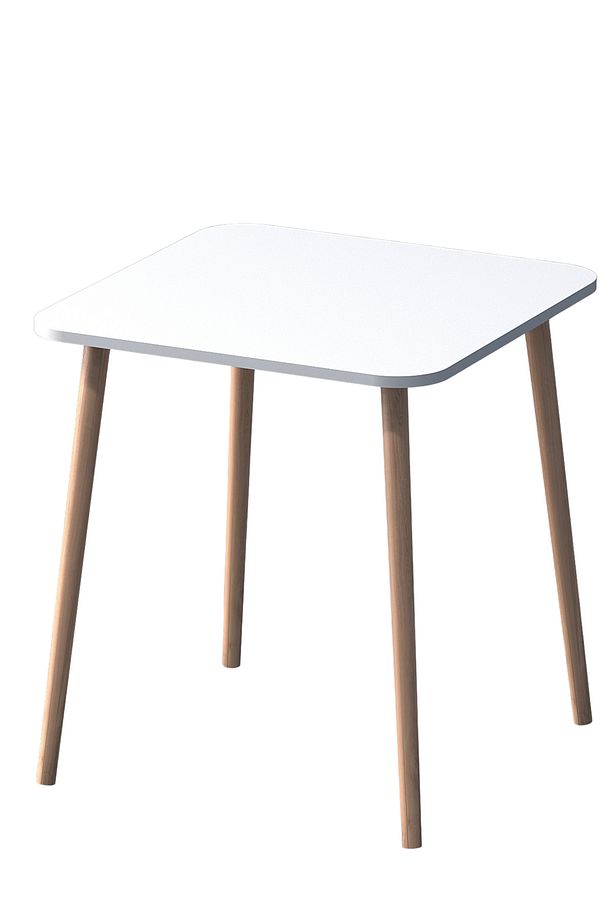 Kare 70×70 Ağaç Ayaklı Masa Mutfak Masası Çalışma Masası Bilgisayar Masası - 5