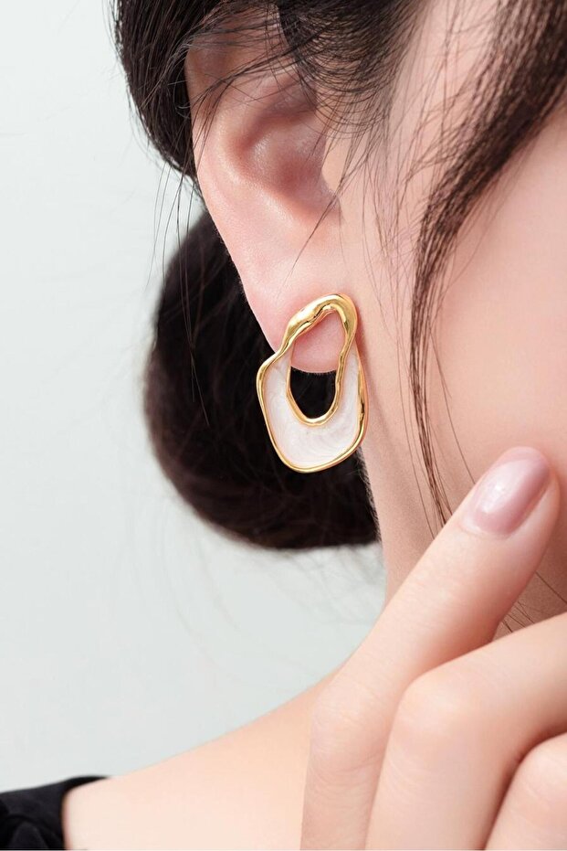 Women's Special Design Enamel 3 Cm Earrings 0001