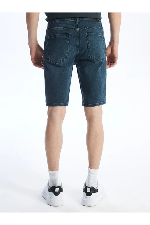 LCW Jeans Slim Fit Erkek Jean Şort - 4
