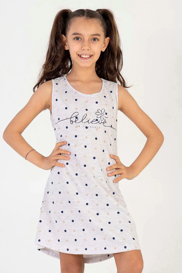 Kız Çocuk Kalın Askılı Tunik Gecelik by vienetta - 1