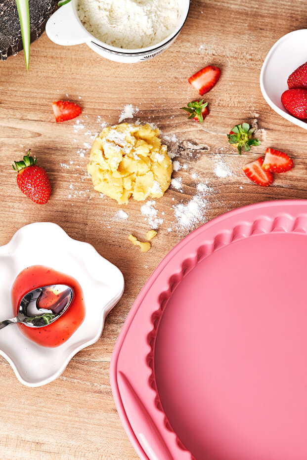 Silikon Tart Kalıbı Pembe - 2