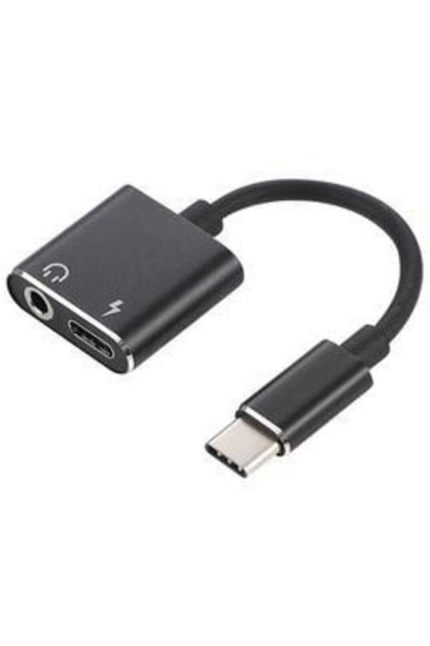 Type-C to 3.5mm Jack Kulaklık Şarj Kablosu USB C Ses Aux Kablosu Ses Adaptörü Type C to USB C - 1
