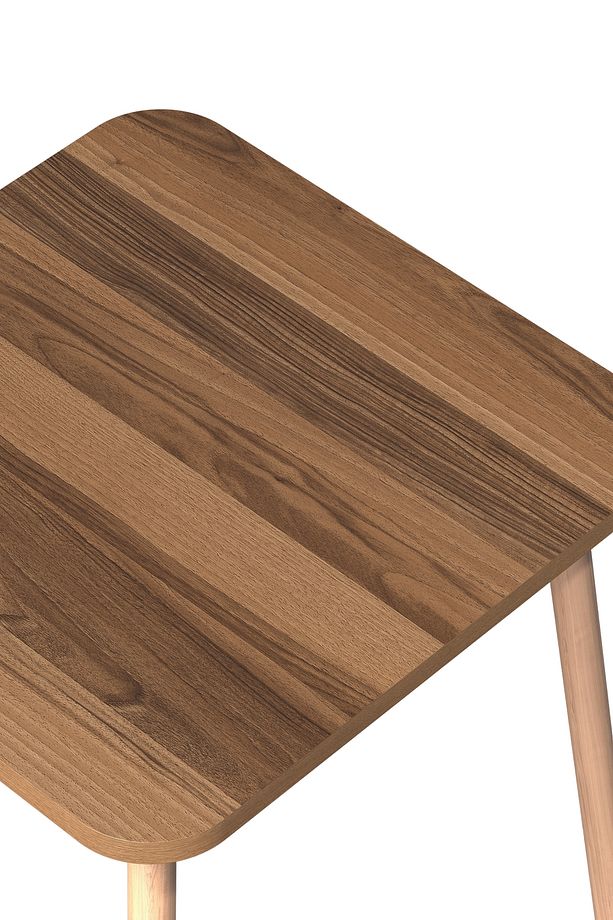 Kare 70×70 Ağaç Ayaklı Mutfak Masası - 5