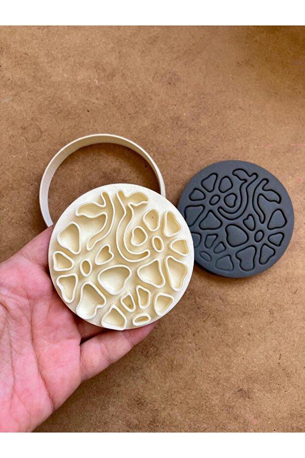 قالب الطين السيراميك نمط زهرة - 2