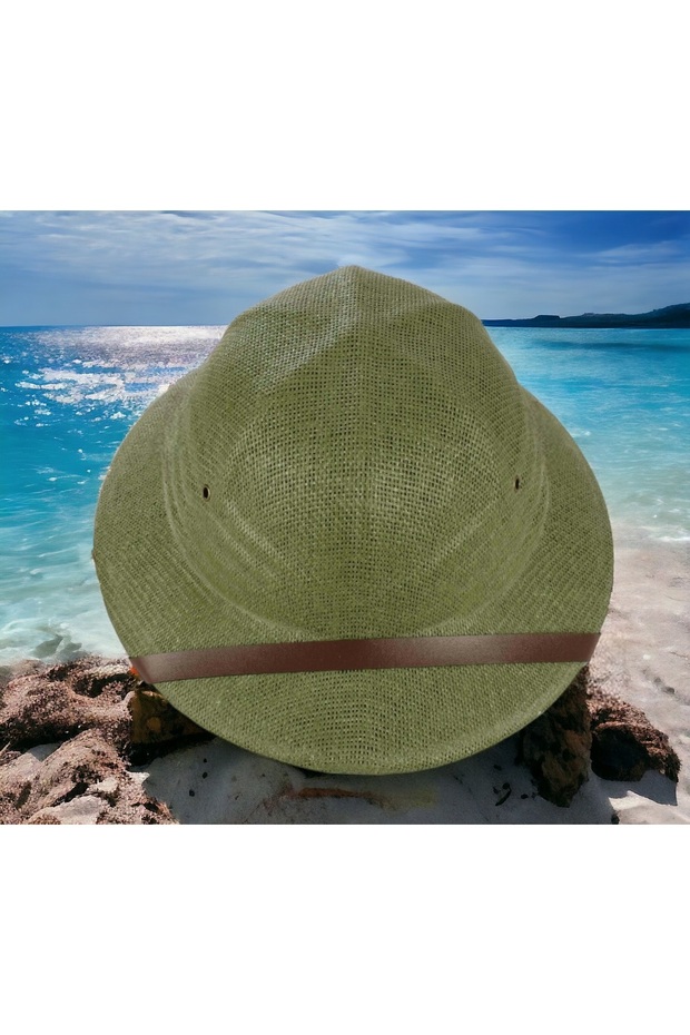 Unisex Explorer Jungle Masquerade Safari Adjustable Straw Cap Helmet Summer, Sun, Forest, Camping