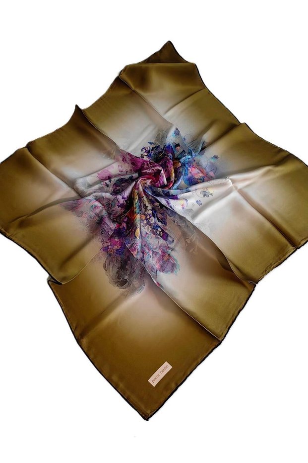 PİERRE CARDIN SILK CREPE SATIN SCARF 2024 SUMMER SEASON8528230-311