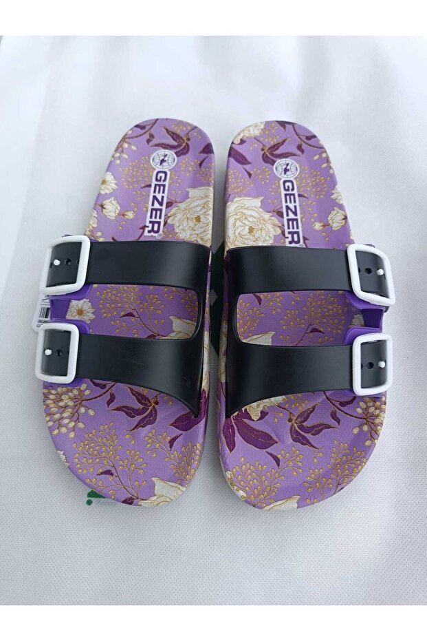 Anatomical Sole Non-Slip Plastic Adjustable Double Buckle Women's Pool Beach Home and Street Slippers