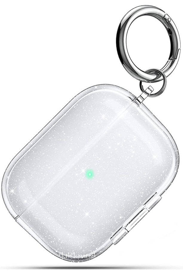 Pro 2.Nesil Ve 1.Nesil Uyumlu Kılıf Şeffaf Simli Kançalı Askı Aparatlı Diamond Glitter Clear Kristal - 5