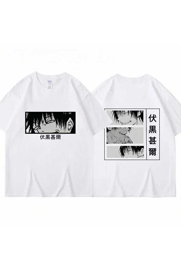 Anime Jujutsu Kaisen Toji Eyes Front Back Unisex T-shirt