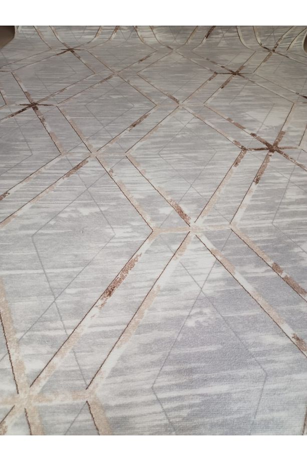 Gri Modern Yumuşak Yıkanabilir Kaymaz Taban Dört Mevsimlik Salon Banyo Balkon Gençodası Kesme Yolluk - 3