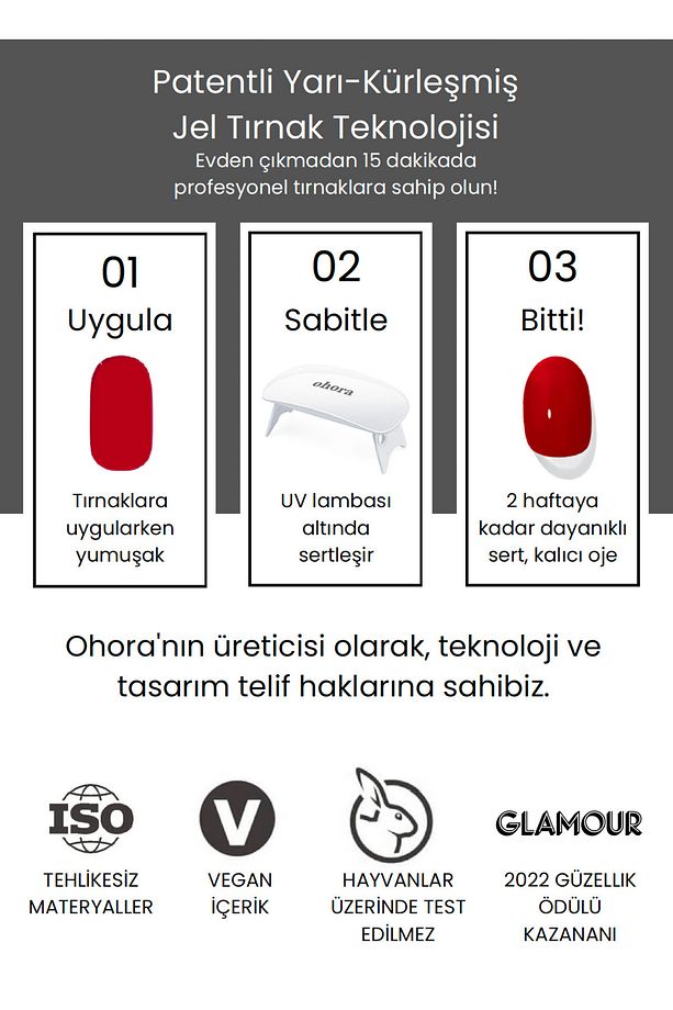 P Basic Pedicure no.4 Jel Tırnak 32 Adet, 2 Kullanım - 7
