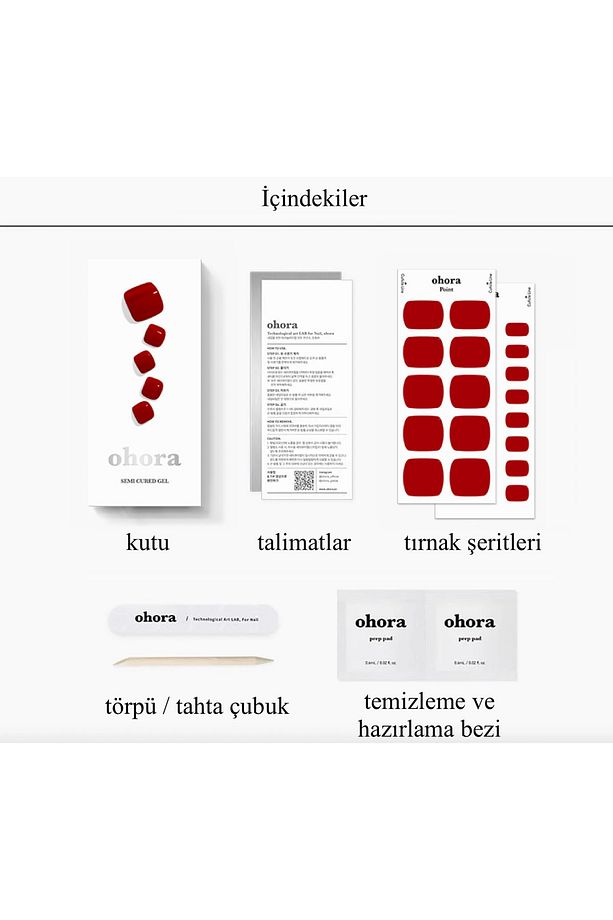 P Basic Pedicure no.4 Jel Tırnak 32 Adet, 2 Kullanım - 5