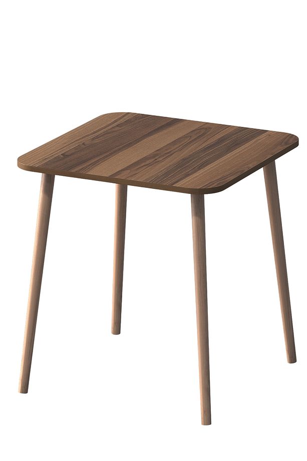 Kare Mutfak Masası 70x70 cm Ceviz - 6