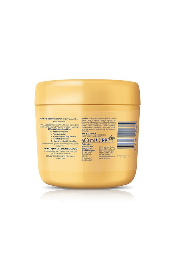 Nıvea El Ve Vücut Bakım Kremi Cocoa Butter Kuru Cilt 400ml - 4