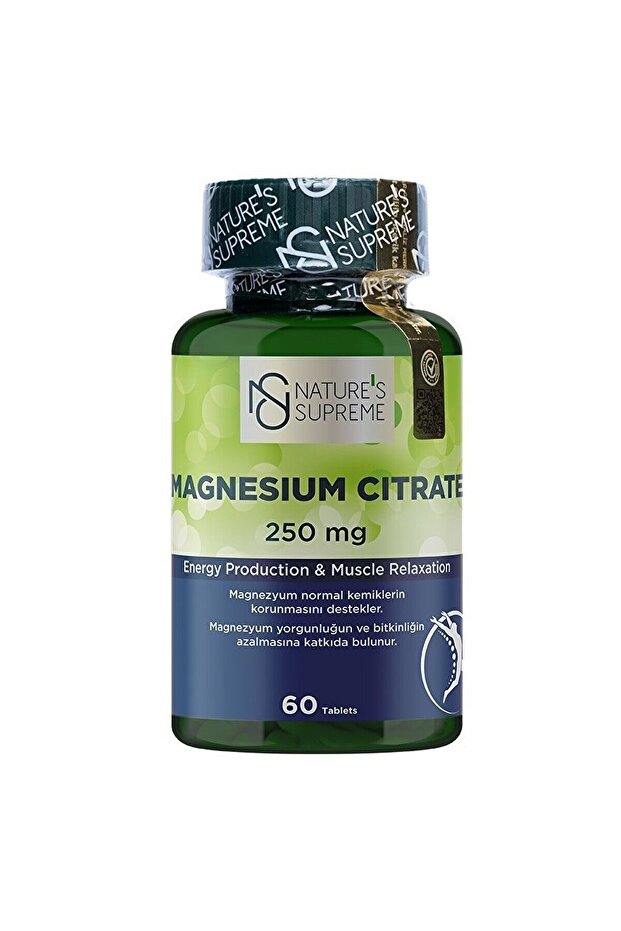 Magnesium Citrate 250 Mg 60 Tablets